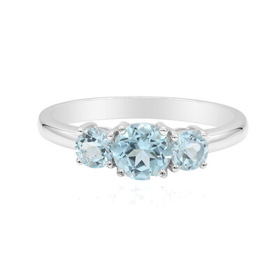 Sky Blue Topaz Silver Ring