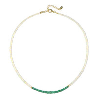 Zambian Emerald Silver Necklace