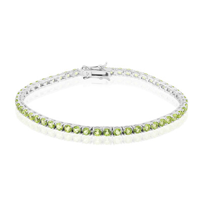 Burmese Peridot Silver Bracelet