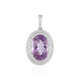 Amethyst Silver Pendant