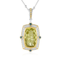 Ouro Verde Quartz Silver Necklace (Dallas Prince Designs)