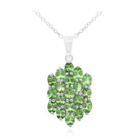 Tsavorite Silver Necklace