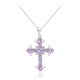 Amethyst Silver Necklace