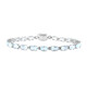 Sky Blue Topaz Silver Bracelet