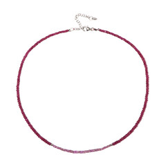 Madagascar Ruby Silver Necklace