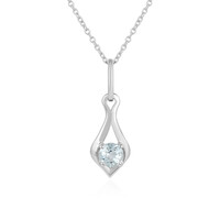 Aquamarine Silver Necklace