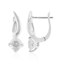 Herkimer Diamond Quartz Silver Earrings (Pallanova)