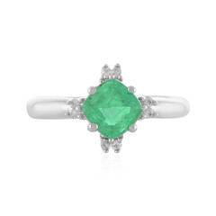 Ethiopian Emerald Silver Ring