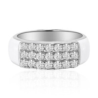 White Topaz Silver Ring