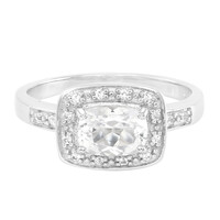 Himalayan Beryl Silver Ring