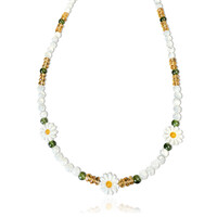 Mother of Pearl Silver Necklace