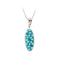 Sleeping Beauty Turquoise Silver Necklace (Dallas Prince Designs)
