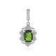 Russian Diopside Silver Pendant