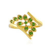 Russian Diopside Silver Ring