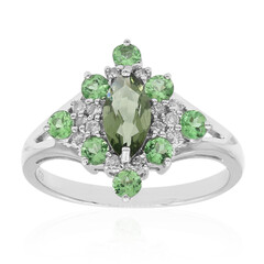 10K Green Tourmaline Gold Ring