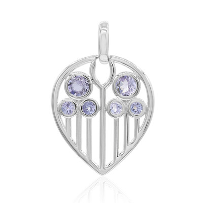 Unheated Tanzanite Silver Pendant (VIENNA 1903)