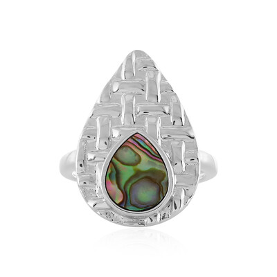 Abalone Shell Silver Ring (MONOSONO COLLECTION)