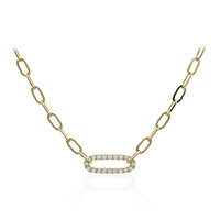 14K I1 (H) Diamond Gold Necklace (CIRARI)