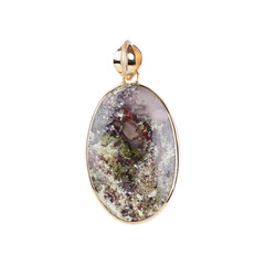 Java moss agate Silver Pendant