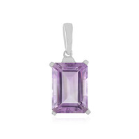 Rose de France Amethyst Silver Pendant