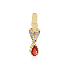 9K Tanzanian Ruby Gold Pendant