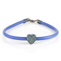 Blue Diamond Silver Bracelet