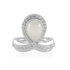 White Moonstone Silver Ring (KM by Juwelo)