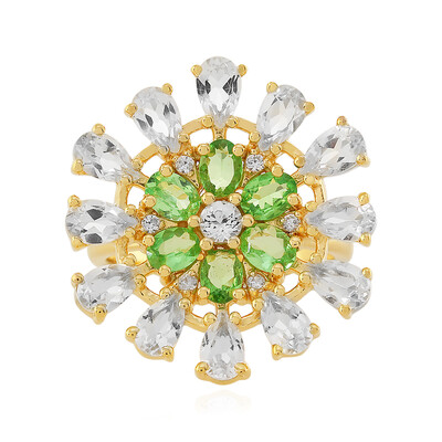 White Topaz Silver Ring