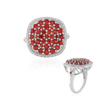 Tanzanian Ruby Silver Ring (Adela Silber)