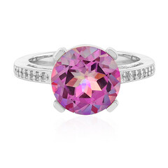 Anniversary Topaz Silver Ring