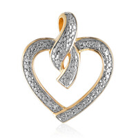 PK (I) Diamond Silver Pendant