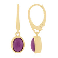 Phosphosiderite Silver Earrings