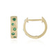 Zambian Emerald Silver Earrings