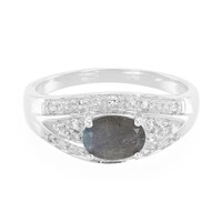 Romanian Spectrolite Silver Ring