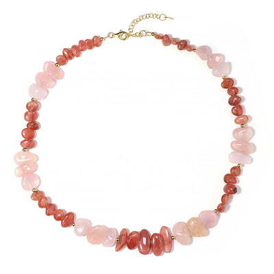 Rhodochrosite Silver Necklace