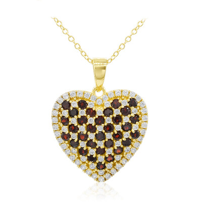 Garnet Silver Necklace