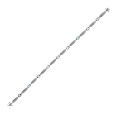 Santa Maria Aquamarine Platinum Bracelet (CUSTODANA)