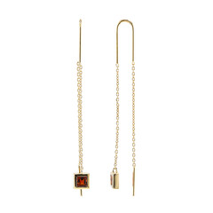 Madeira Citrine Silver Earrings