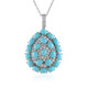 Sleeping Beauty Turquoise Silver Necklace (Faszination Türkis)