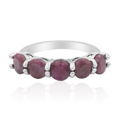 Ruby Silver Ring