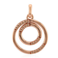 SI1 Argyle Rose De France Diamond Silver Pendant