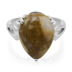 Dinosaur Bone Silver Ring