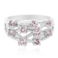 Morganite Silver Ring