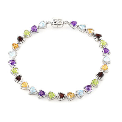 Zambian Amethyst Silver Bracelet