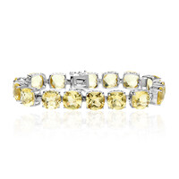 Lemon Citrine Silver Bracelet
