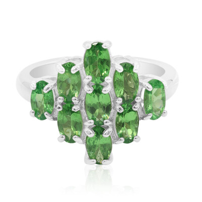 Tsavorite Silver Ring