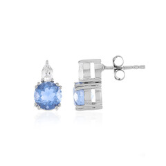 Colour Change Fluorite Silver Earrings
