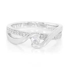 Rainbow Moonstone Silver Ring