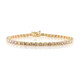 9K I2 Champagne Diamond Gold Bracelet (de Melo)