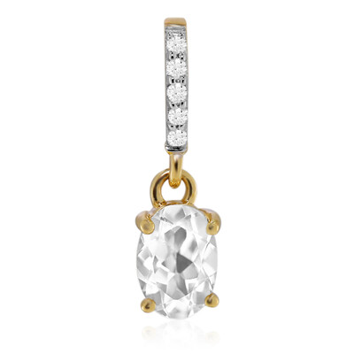 9K Mexican Hyalite Opal Gold Pendant